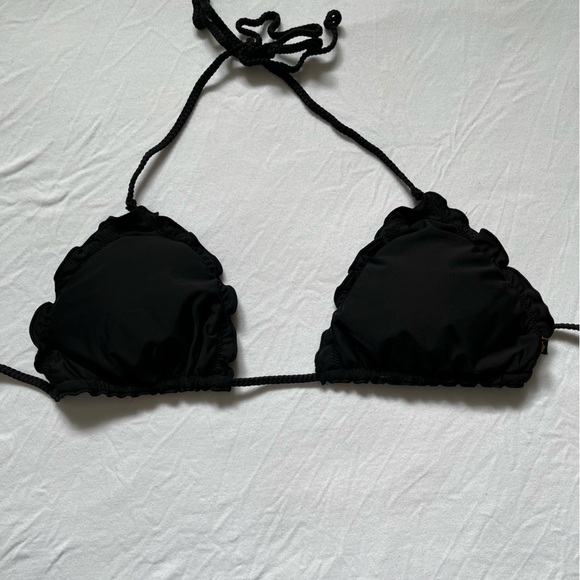 la vie en rose swim black scalloped edge bikini - Picture 1 of 3